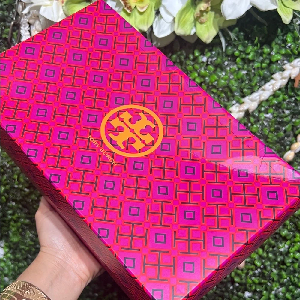 Tory Burch RT: $248 Metal Miller Barbados Leopard sandals Slipper size 8 - Picture 9 of 9